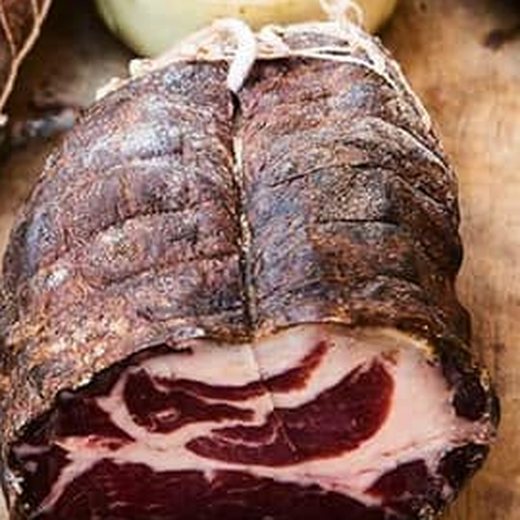 Coppa corse tranchée, marbrée